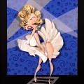 Marilyn Monroe caricature